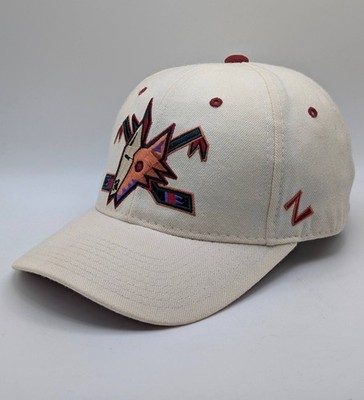 Vintage Phoenix Coyotes Kachina Zephyr Hat NHL Hockey Size 7 1/8 White Arizona