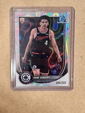 2025-26 Bowman Chrome - Kobe Sanders #BCV-47 Rookie (RC) Raywave Refractor /399