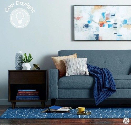 GE LED Daylight 5 Watt (40 Watt Equivalent) General Purpose A19 Light Bulbs 4PK - Picture 4 of 6