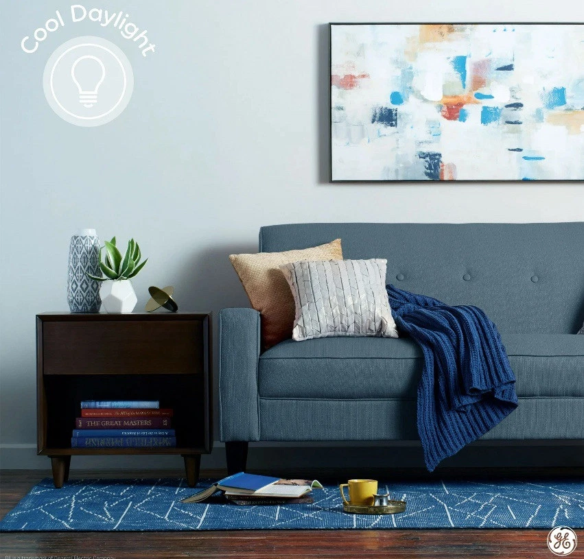 GE LED Daylight 5 Watt (40 Watt Equivalent) General Purpose A19 Light Bulbs 4PK - Image 4 of 4