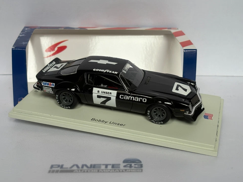 SPARK CHEVROLET CAMARO #7 WINNER MICHIGAN IROC 1974 1/43 - Photo 2/3