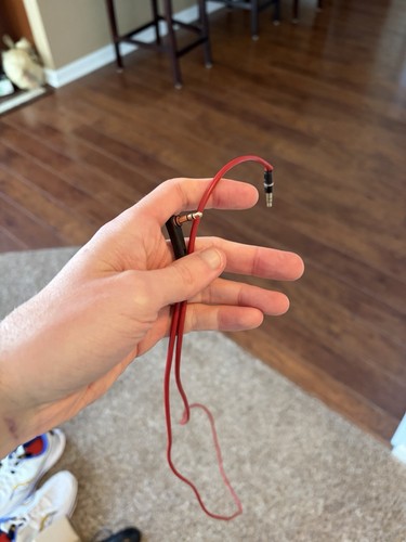 Audio Aux Cord Music Apple Red Black Cable Beats Adapter Headphones Beats