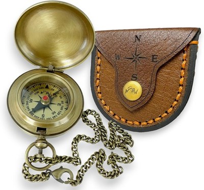 Backpacking Navigation 1.9 Inches   Antique Edition 2, Brass Finish 