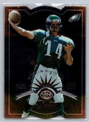 1997 Leaf Fractal Matrix X-Axis Diecut Ty Detmer 152