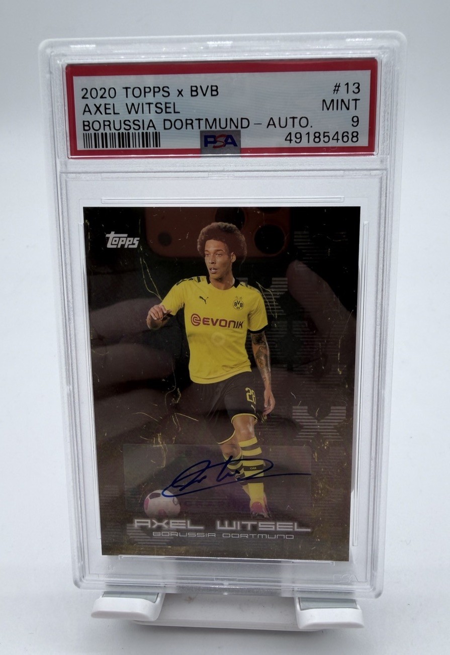 2020 Topps Bundesliga BVB #13 Axel Witsel Borussia Dortmund Auto PSA 9 Belgium