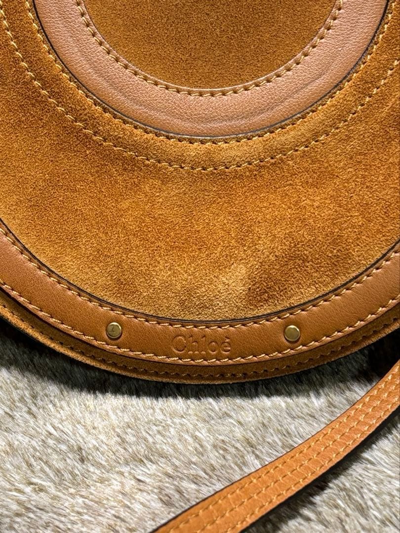 Chloe Brown Suede Pixie Shoulder Bag Authentic Le… - image 2
