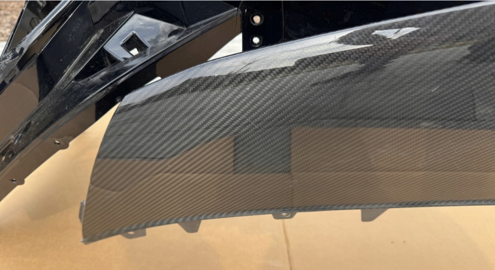 Lamborghini URUS S Performante Front Bumper Carbon Complete Assembly Black OEM