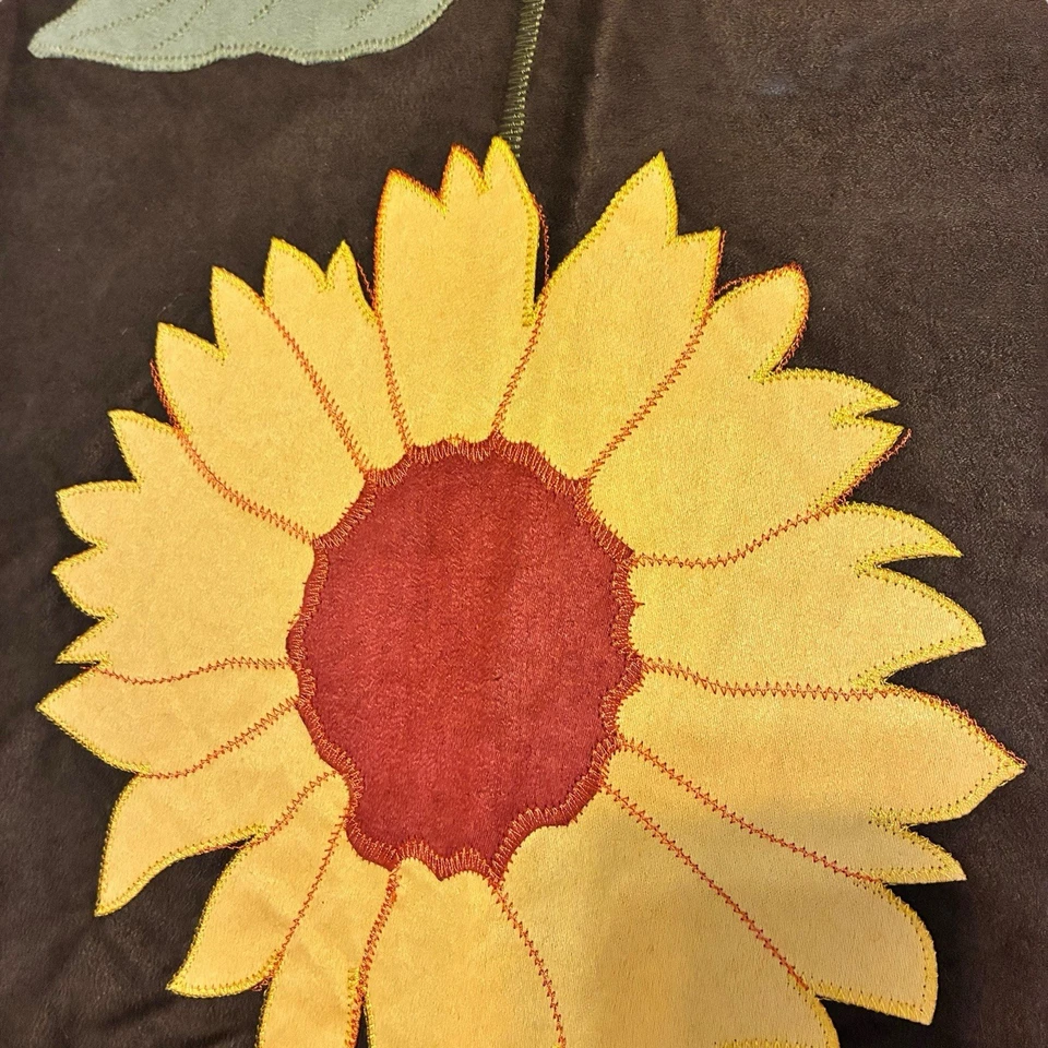 Fall Sunflower Table Runner Sonoma 13” X 64” Faux Suede Autumn Table Decor - Image 2 of 4