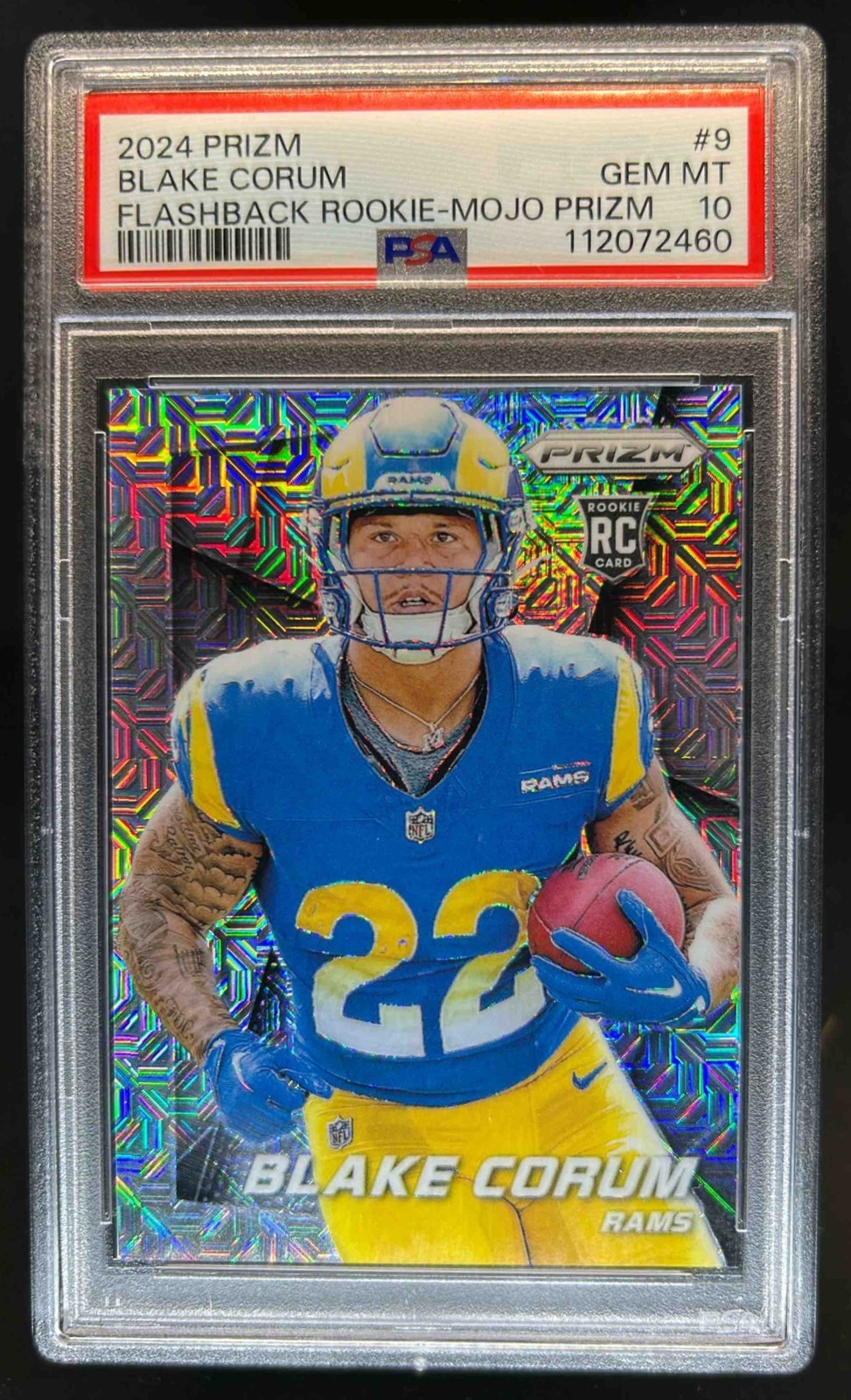 Blake Corum Panini Prizm Prizm Flashback Rookie #9 Mojo Prizm