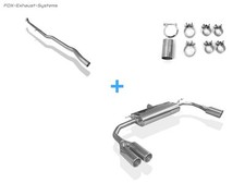  Edelstahl Duplex Racing-Anlage Mercedes CLA 250 4MATIC C117/X117 je 2x80mm