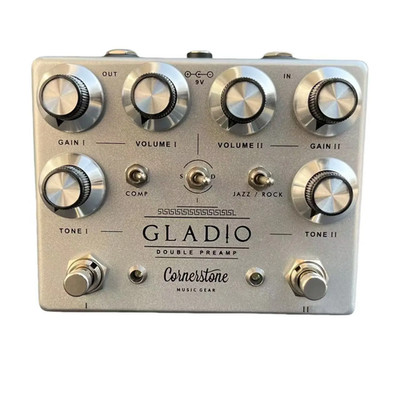 GLADIO Guitar Effect Pedal Distortion Overdrive Dual Overdrive Preamp with True