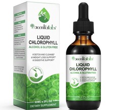 Liquid Chlorophyll Drops, 60ML Natural Chlorophyll for Internal Detox & Cleanes