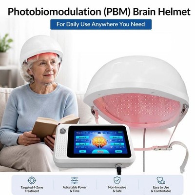 448 LEDs Deep Penetrating NIR Helmet to Relieve Anxiety Depression and Insomnia