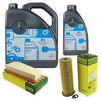 MANN-FILTER Inspektionspaket 6L MotoröL 5W-40 Mb 229.5 FüR Mercedes C-Klasse