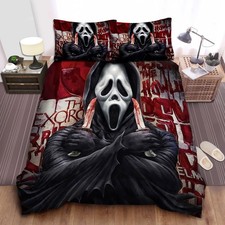Ghostface And Letters On The Wall Full Bedding Duvet Covers Set (4pcs)