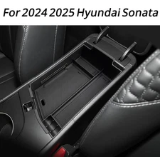 Car Armrest Storage Box Organizer Tray For 2024 2025 Hyundai Sonata Accessories