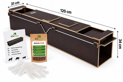 Fuchsfalle 120cm Lebendfalle Waschbärfalle Marderfalle Kastenfalle Tierfalle