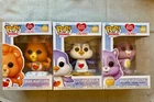 Care Bears Cousins Cozy Heart Penguin Brave Heart Lion Racoon Funko Pop! Bundle