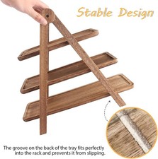 2026 Tiered Cake Stand Wood Three Tier Stands Wooden Cupcake Dessert Display UK