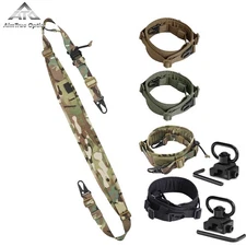 Tactical 2 Point Sling QD Swivel Rifle Adjustable Gun Sling Strap Picatinny Rail