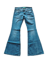 Bershka Flare Bell Bottom Jeans Size 6 Vtg Y2...