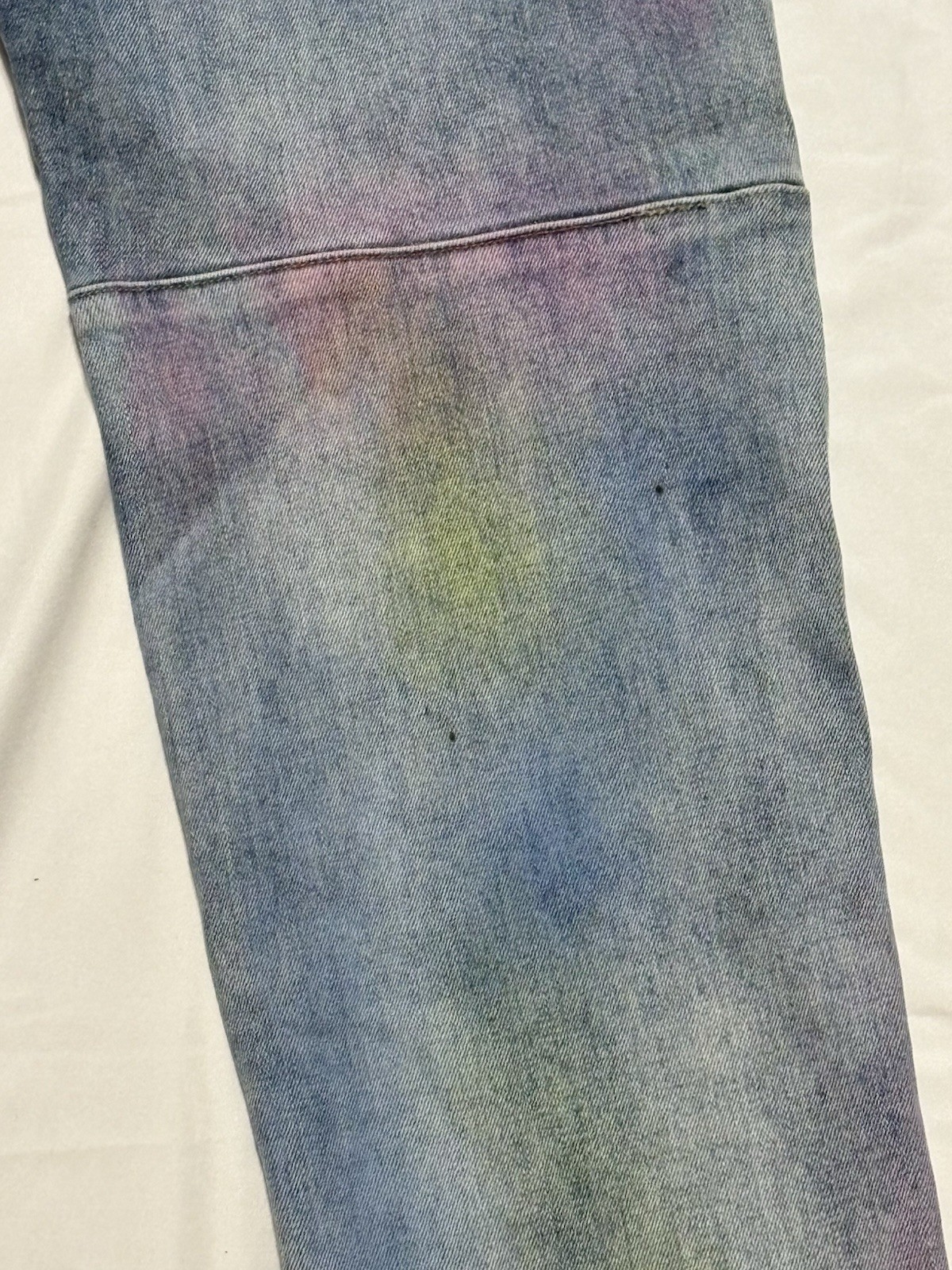 Kloud9 Distressed Patch & Paint Splattered Jeans … - image 3