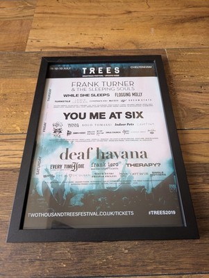 2000 Trees Festival 2019 Line-Up Framed Kerrang!  A4 Ideal Gift