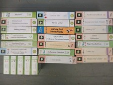  LOT of 23  Assorted CRICUT Cartridges w/Boxes Free Shipping  20A 