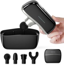 KingPavonini Mini Massage Gun with All-in-One Storage Case, 0.5 LBS Pocket-Sized