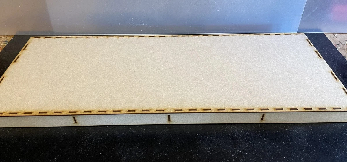 Base Modellismo Ferroviario In Legno 40x15 Cm - Scenografia Per Treni HO Kolat Creations