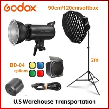 US Godox SK300IIV Strobe Flash+K3 Softbox+Tripod KIT Professional for Studio
