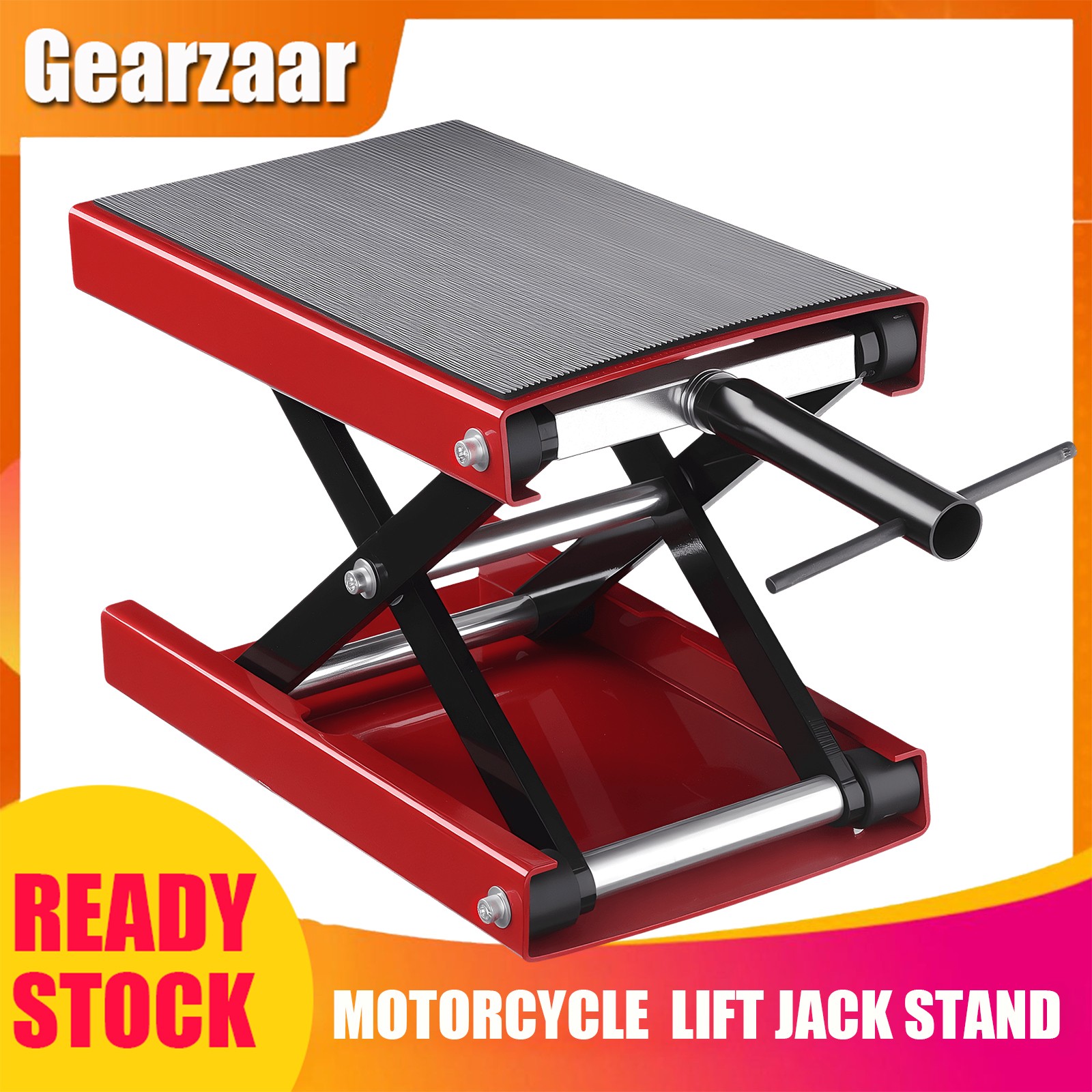 500KG Motorbike Motorcycle Table Bench Workshop Scissor Lift Jack Stand Paddock
