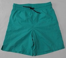 Old Navy Boys Lightweight Elastic Waist Trucks Shorts Swimwear Size L Green Teal