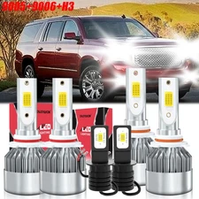 For GMC Yukon 1993-1997 Hi/Lo Beam Fog Light LED Headlight Bulbs Combo 6000K