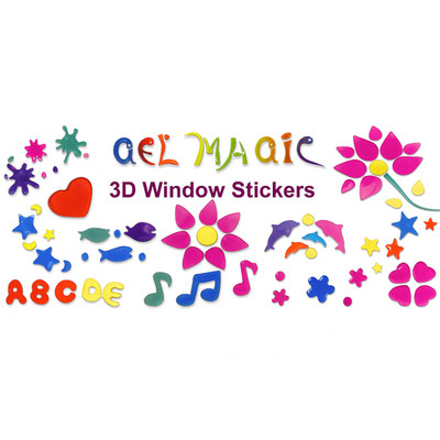 300 Assorted Gel Magic Window Clings  Wholesale Lot