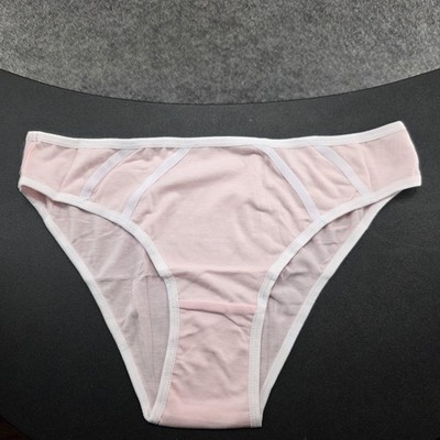 Knotty Knickers Panties Womens L Pink Bikini Breathable Lightweight Stretch