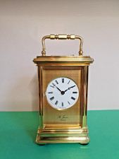 A Fine Masked Gorge Case Carriage clock by St James London 1995 Mint (Serviced)