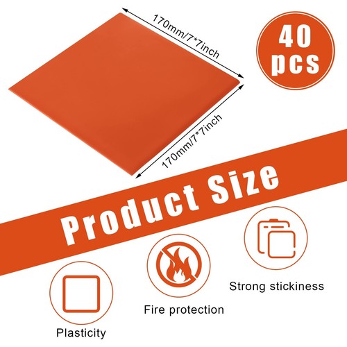 40 Pcs Fire Putty Electrical Putty Pads Soundproofing Pads Fire Barrier Molda... - Picture 2 of 6
