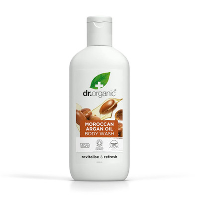 Dr Organic Marokkanisches Arganöl Körperwaschgel, Duschgel, Natürlich, Vegan, Ti