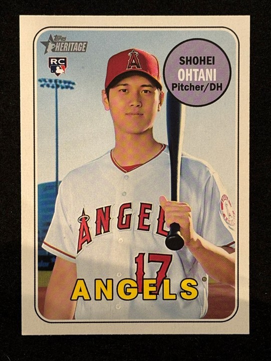 2018 Topps Heritage Shohei Ohtani #600 Rookie Card RC