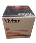 Vivitar 2x Macro Focusing lens 1:1 MACRO Ratio for Canon FD Mount NEW SEALED