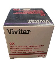 Vivitar 2x Macro Focusing lens 1:1 MACRO Ratio for Canon FD Mount NEW SEALED
