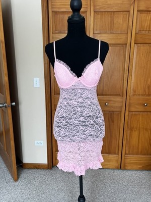 VICTORIA SECRET PINK THE LACIE Pink LINGERIE Sexy Size M