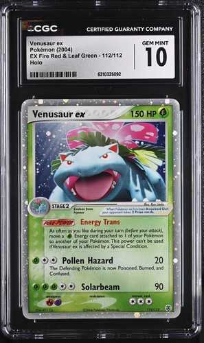 Venusaur ex graded CGC 10 for sale on eBay