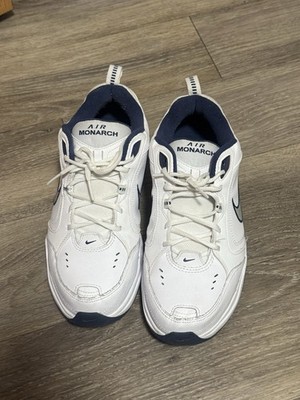 Nike Air Monarch IV White Navy 4E Wide Men's 416355-102