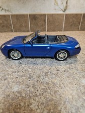 1/18 porsche 911 cabriolet 996 type Blue Hot Wheels Diecast Collectables 17+
