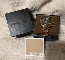 Michael Kors MK3226 Quartz 42mm Rose Gold/Grey Date 5ATM Box/Manual/Papers