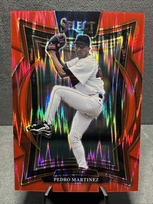 2025 SELECT PEDRO MARTINEZ #6 CONCOURSE RED SHOCK PRIZM /299 RED SOX CARD