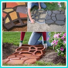 Walk Maker, Pathmate Stone Moldings Paving Pavement Concrete Molds Stepping S...