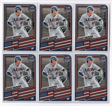 (6) Grady Emerson 2026 PANINI STARS & STRIPES PRIZM USA PROSPECT LOT #141🔥⚾